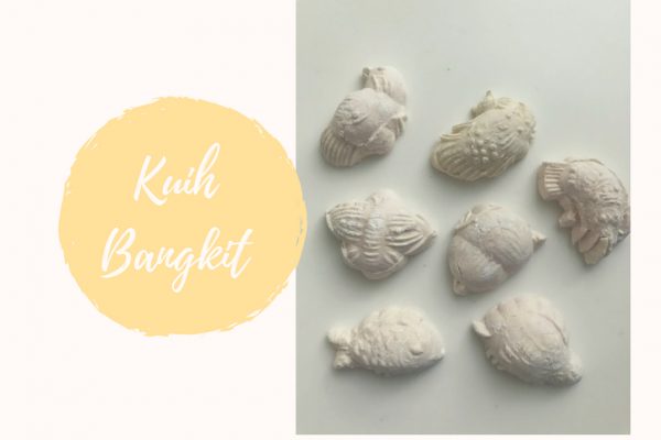 Kuih Bangkit: bolachinhas de farinha de tapioca